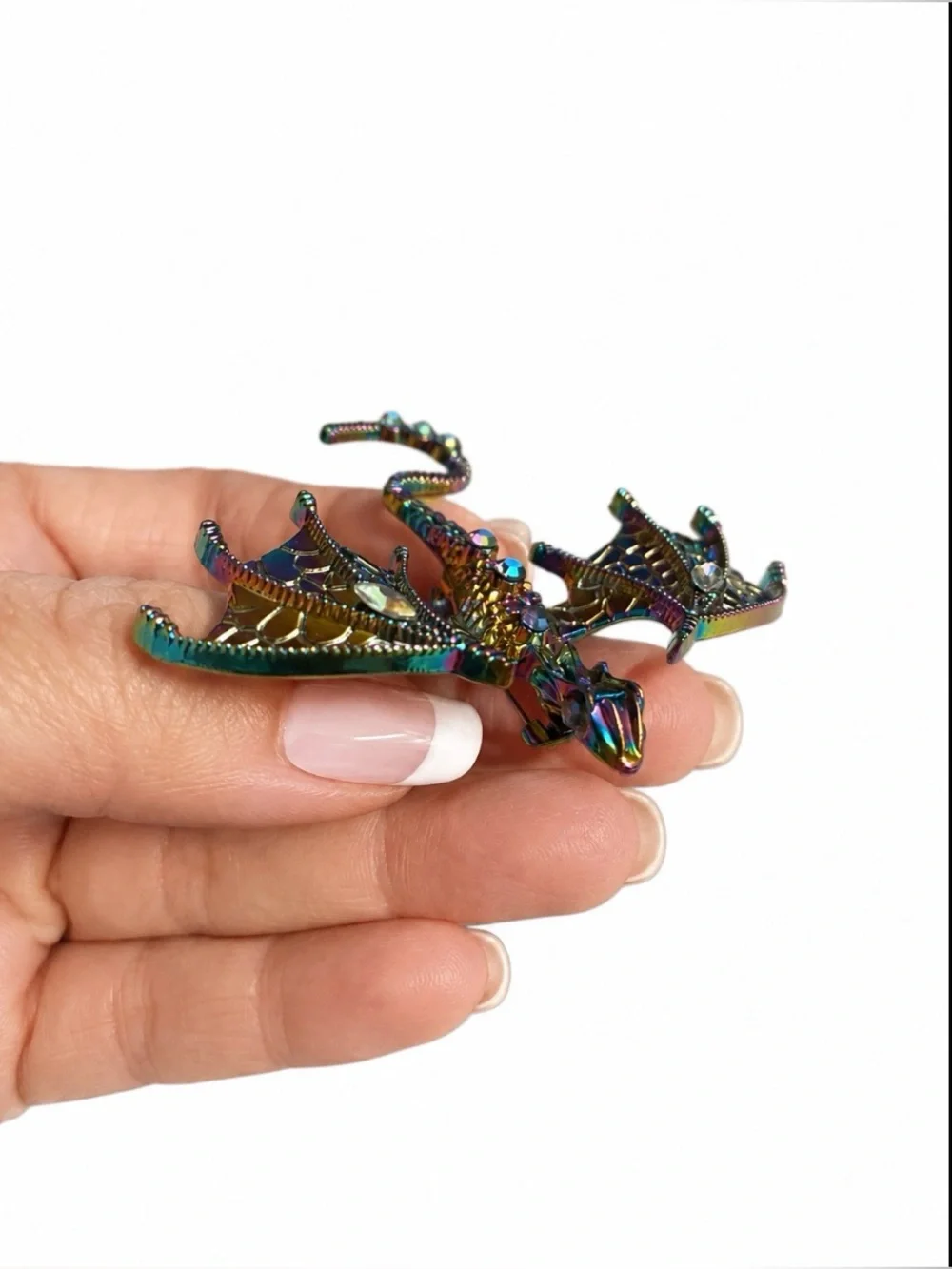 Dragon Fantasy Oil Slick Brooch Flying Dragon Modern